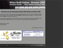 Tablet Screenshot of karate1860.de